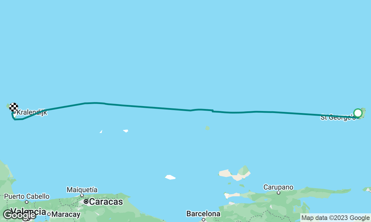 Grenada to Bonaire - chase Bret, run from Cindy