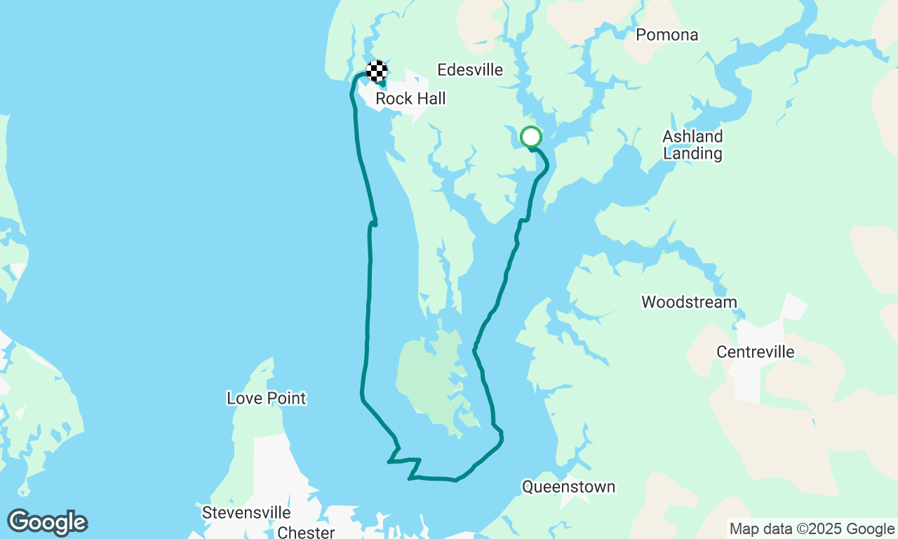 Langford Bay marina to Osprey point Rock hall