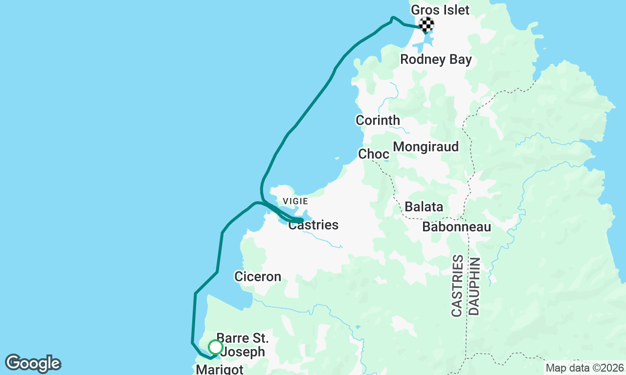 FINAL LEG Marigot Bay to Rodney Bay