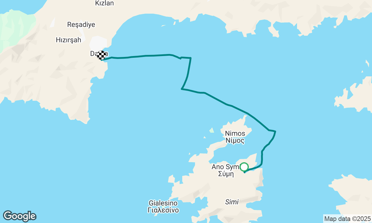Pedi (Symi) to Datça (Türkiye)