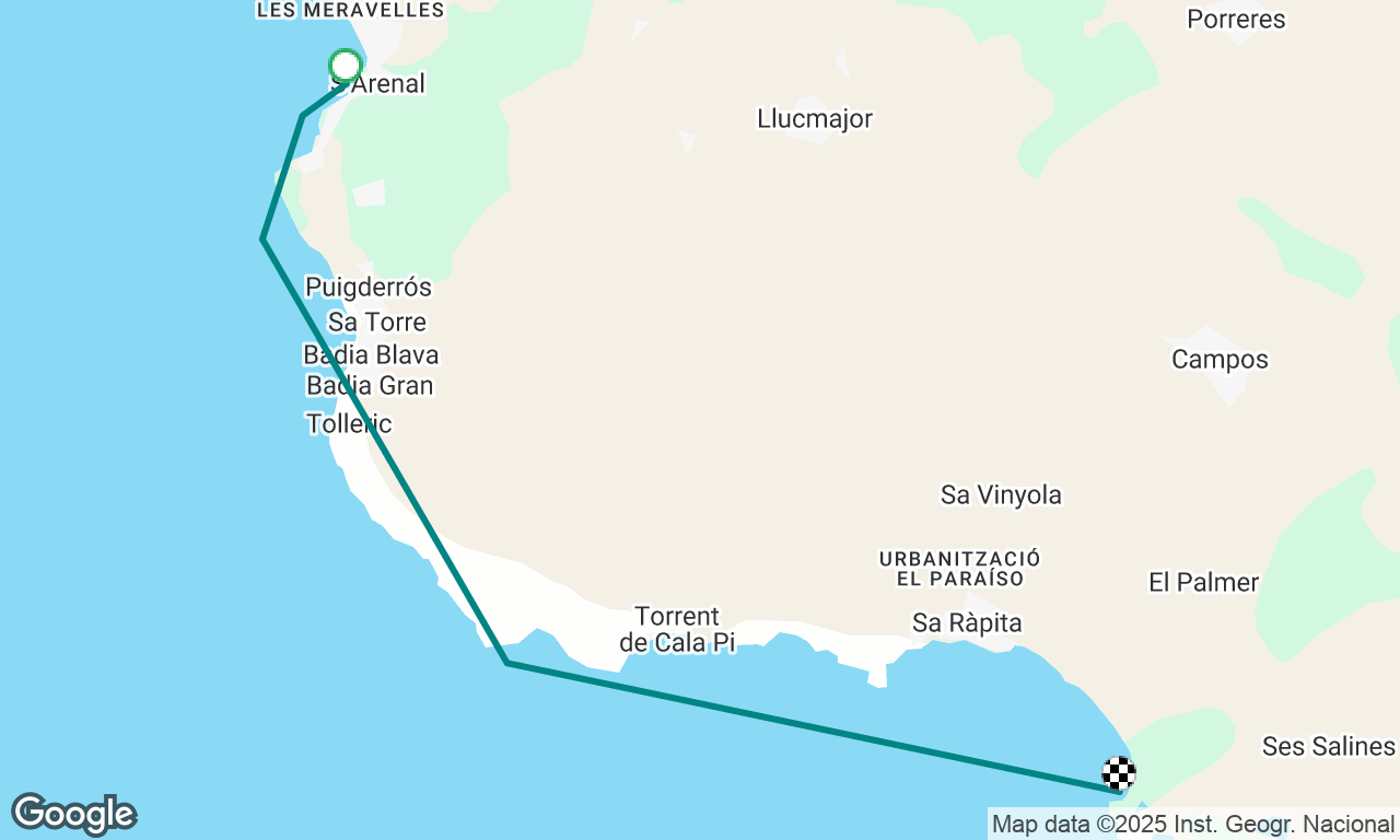 Palma to San Jordi