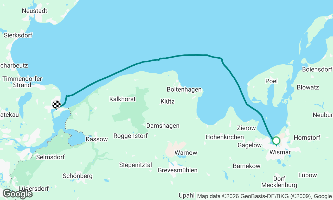 Wismar to Travemünde 