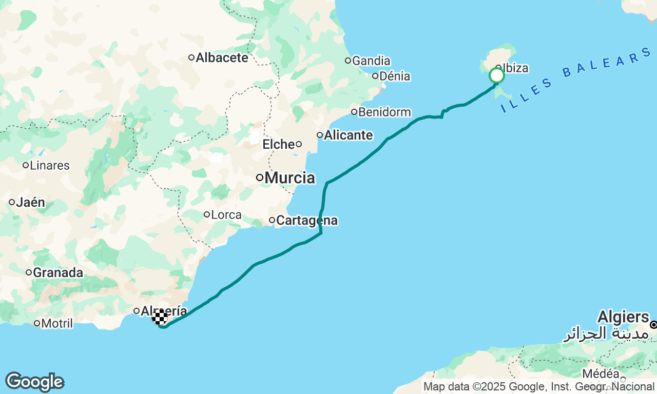 Formentera to Almeria