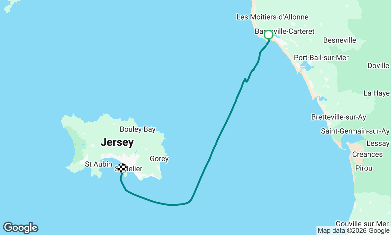 Carteret to Jersey