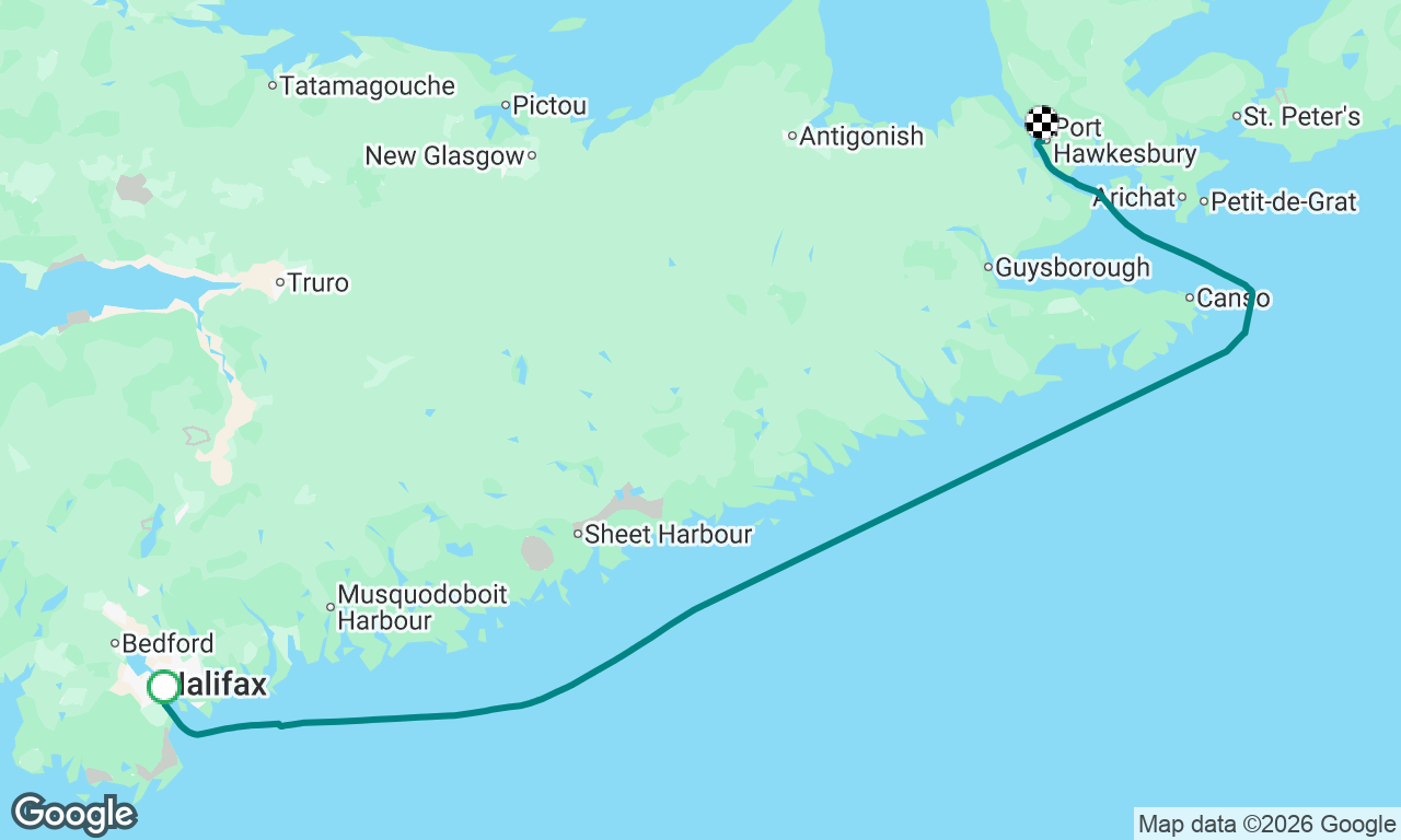 Halifax, NS -> Port Hawkesbury, Cape Breton