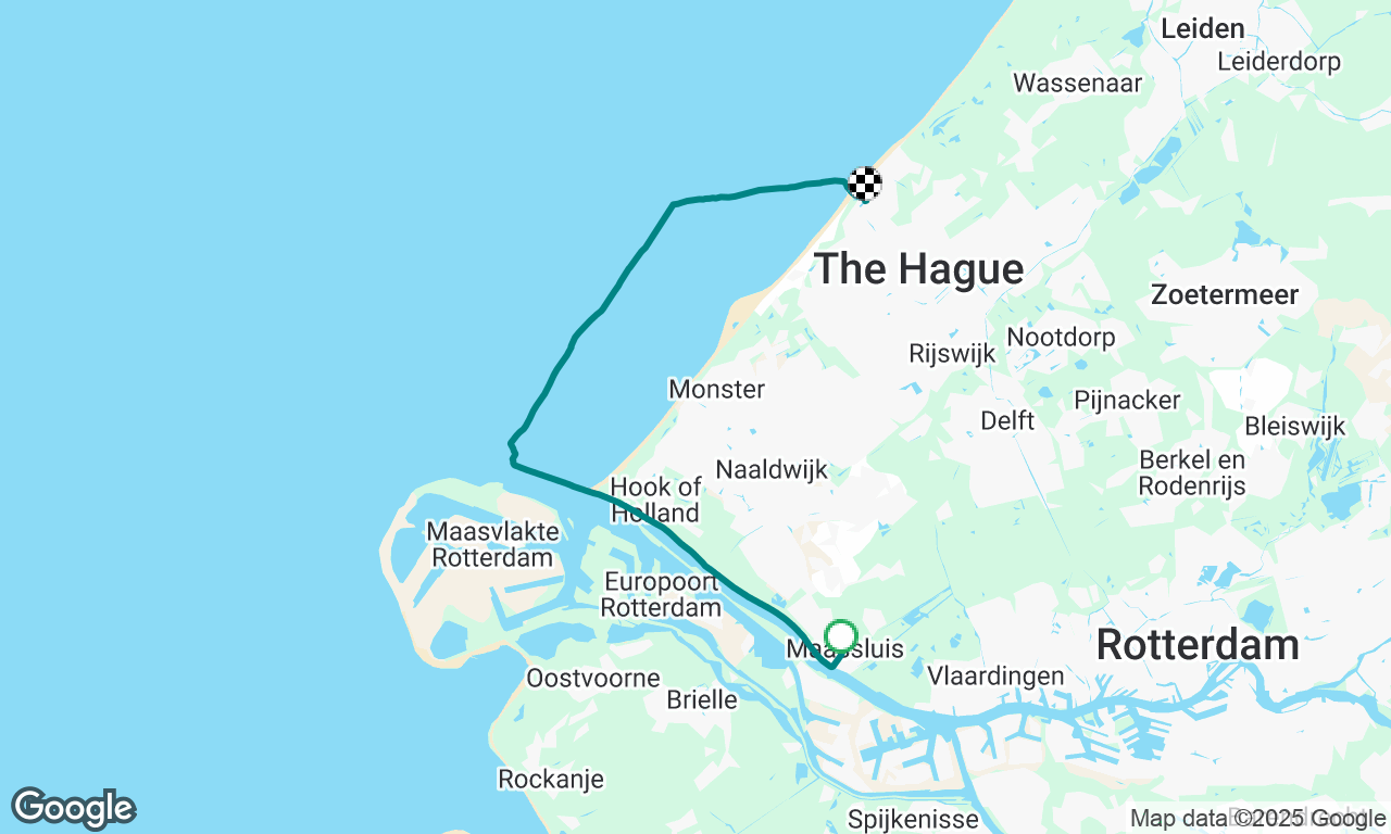 Maassluis naar Scheveningen 