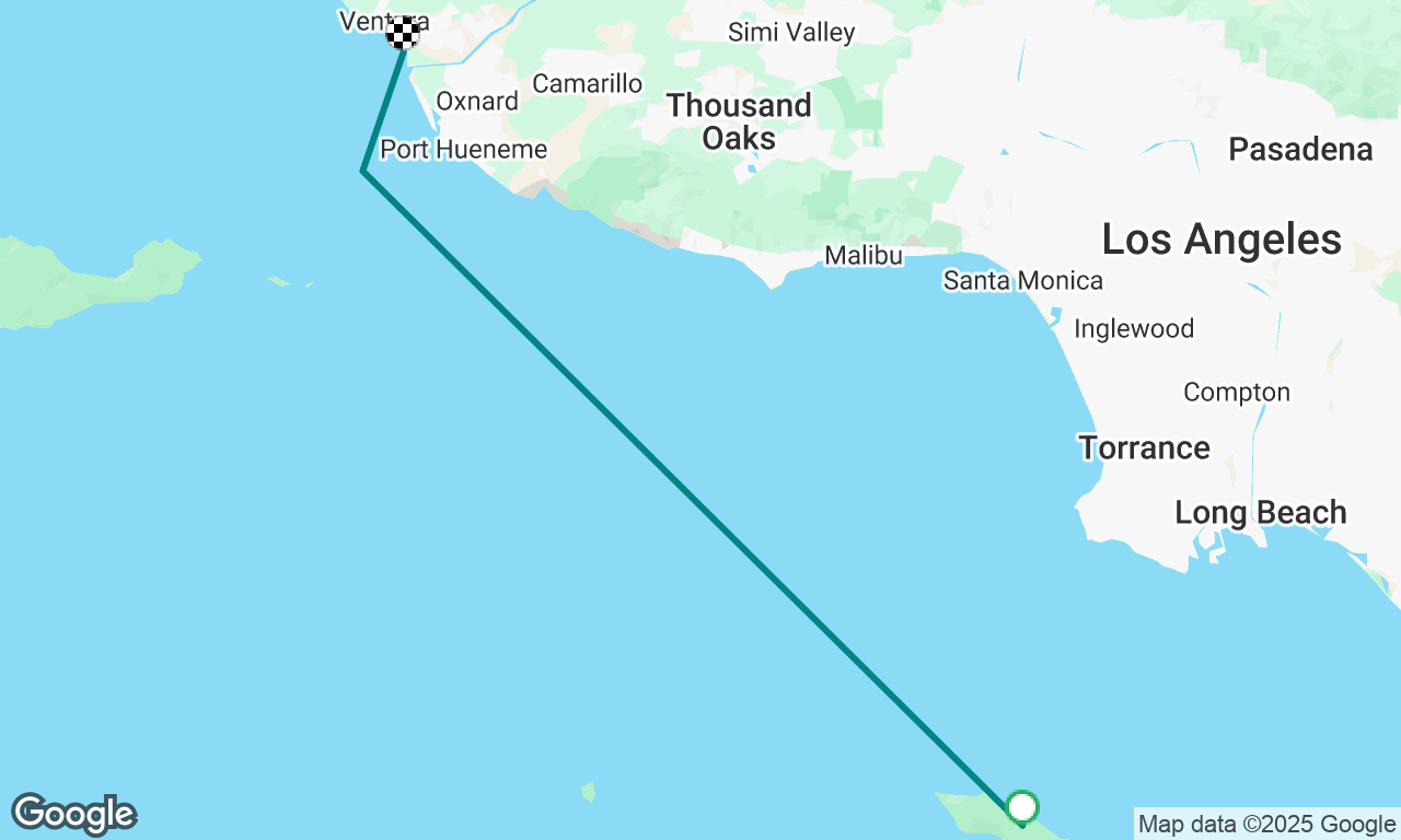 2nd leg of delivery, PONO. Two Harbors Catalina to Ventura West Marina. 