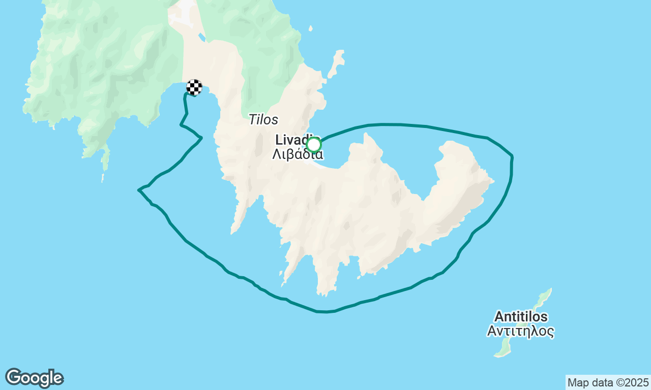 Livadia to Eristos (Tilos)