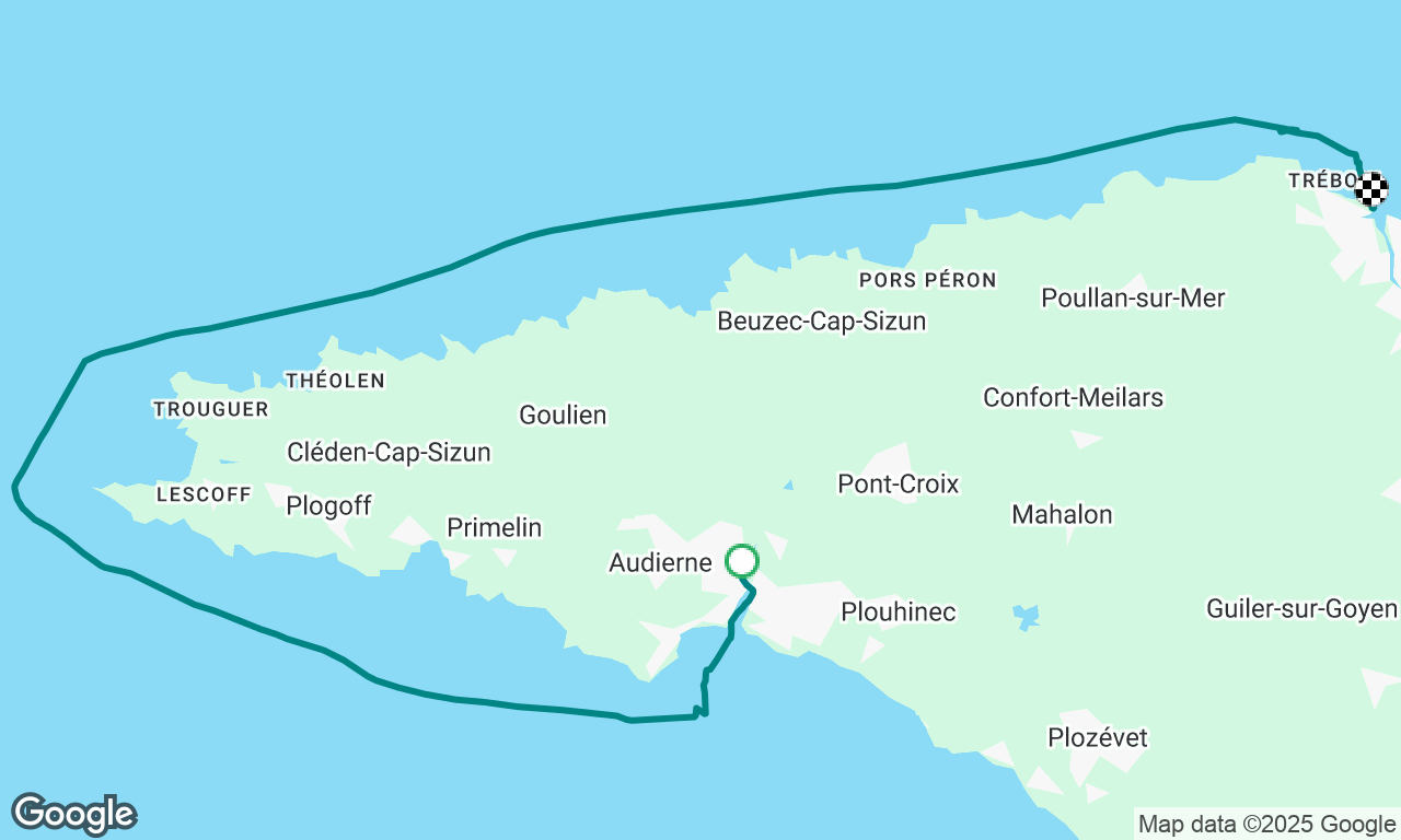 Audierne to Dourarnenez via the Raz de Sein