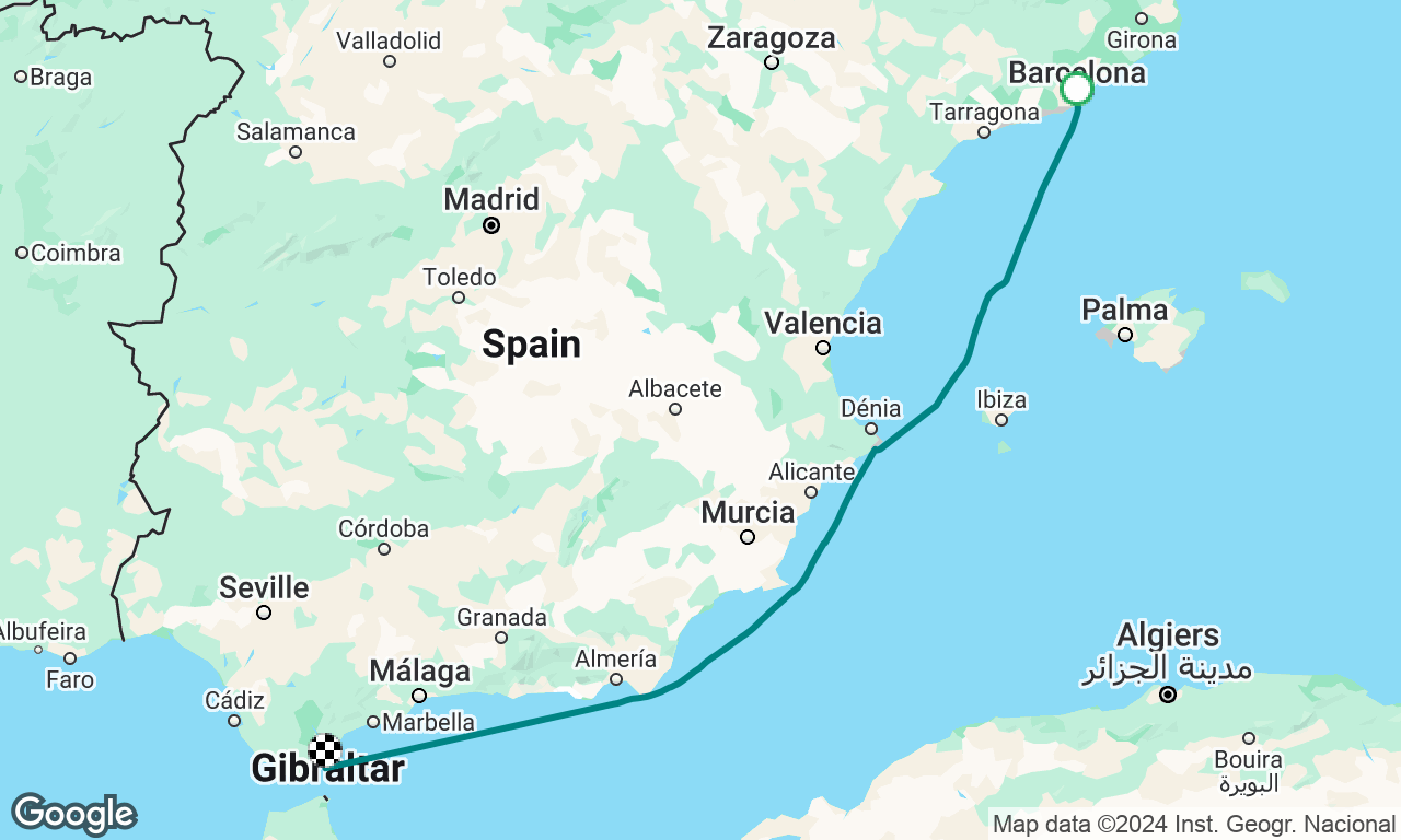 Halcyon Delivery Barcelona - Gibraltar 