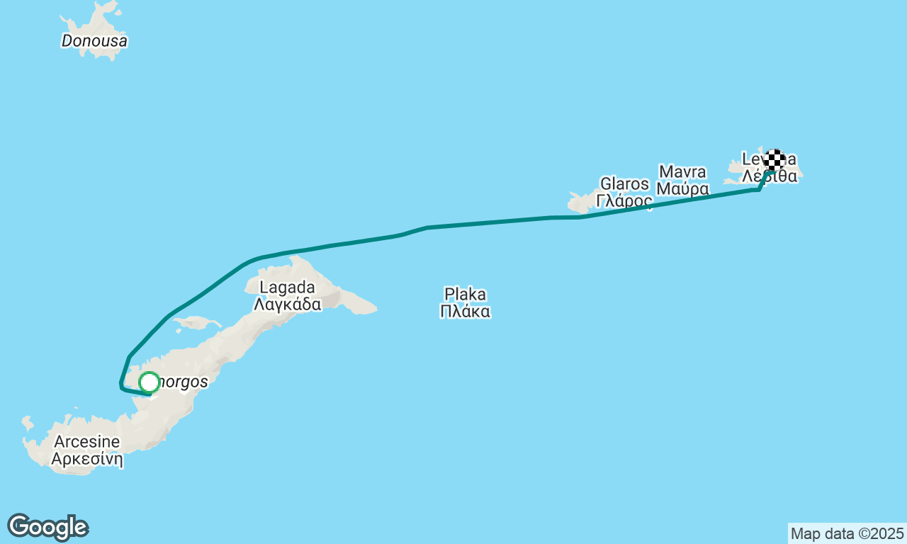 Amorgos N Pier to Levitha.