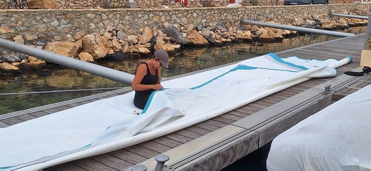 Voyage photo from Haulout day!! Leros Marina