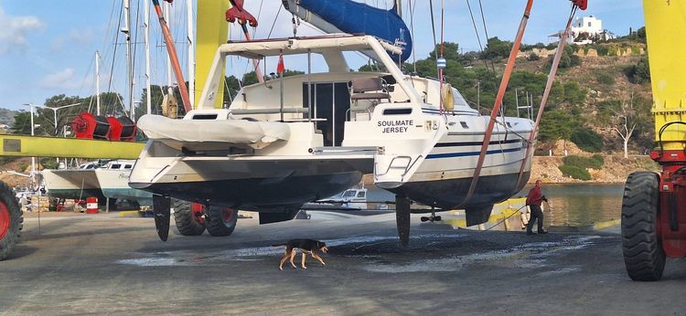 Voyage photo from Haulout day!! Leros Marina