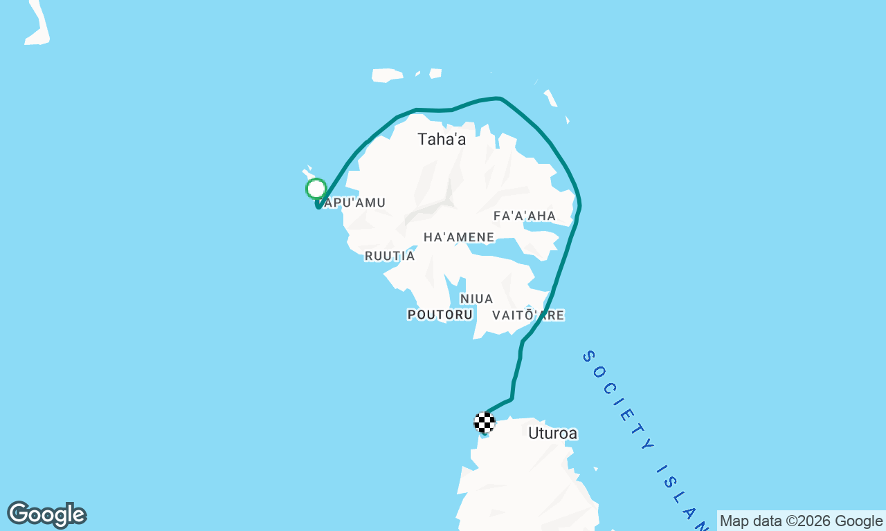 Taha’a to Sunsail Base on Raiatea