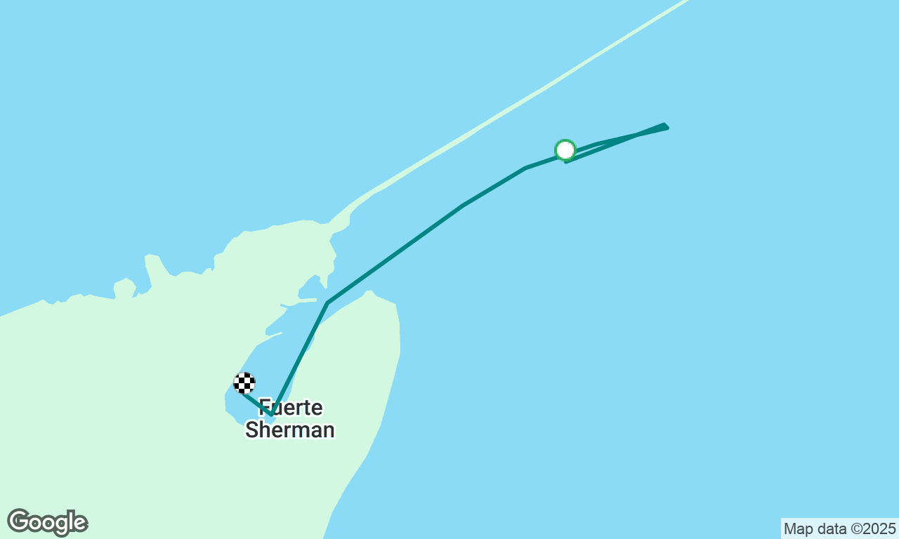 Sea trial of engine. 