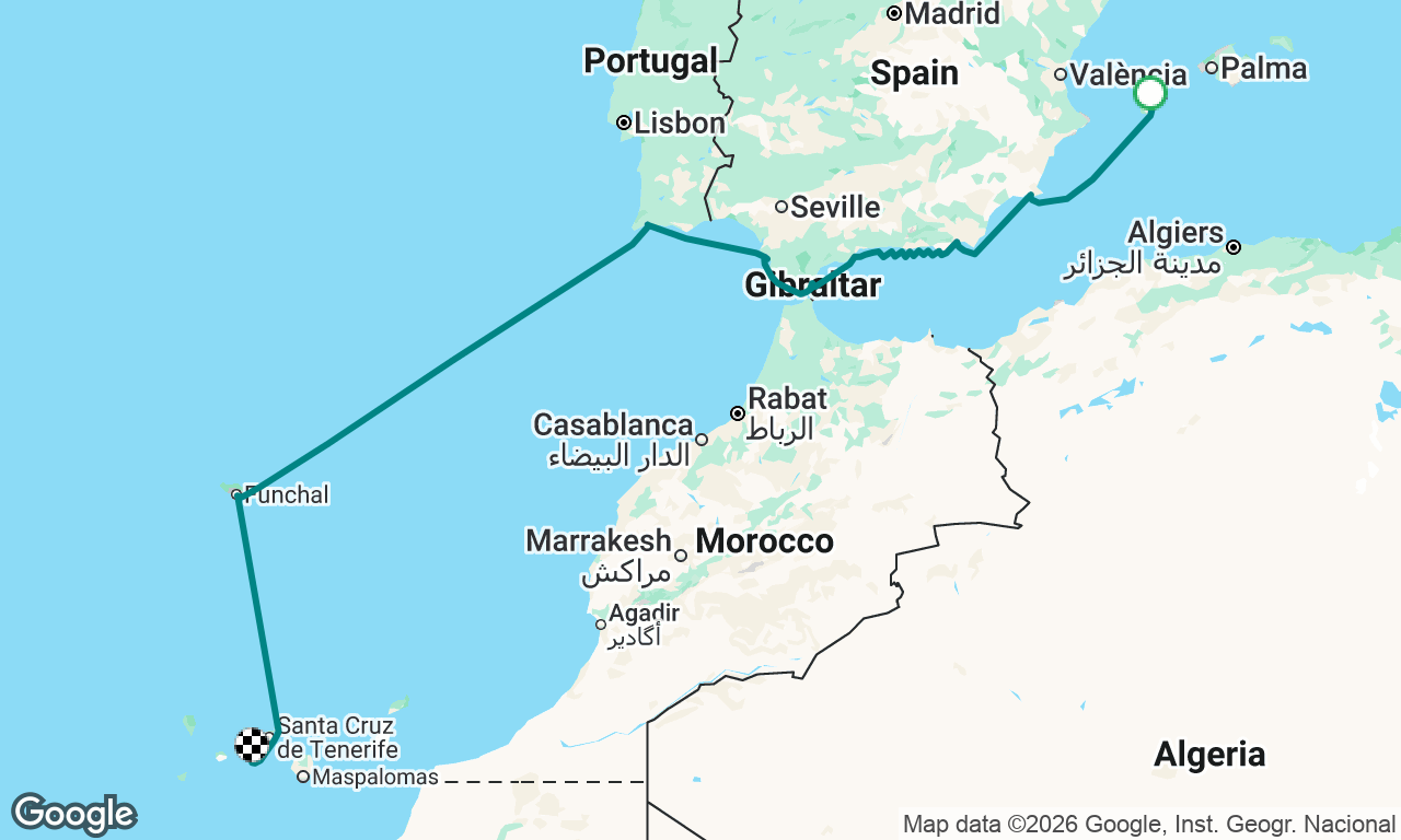 Voyage map
