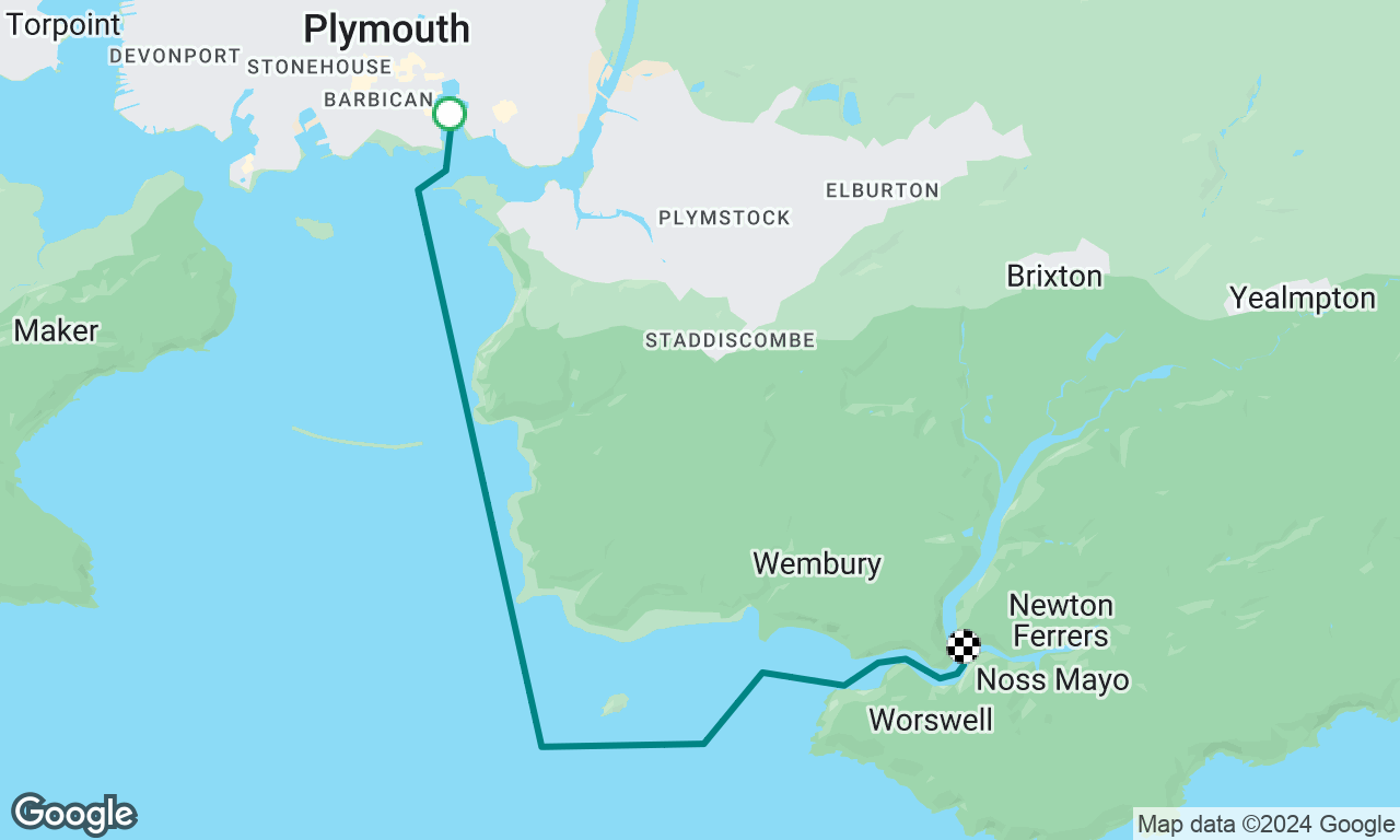 Summer Cruise 24 - Leg 1 - Plymouth to Yealm