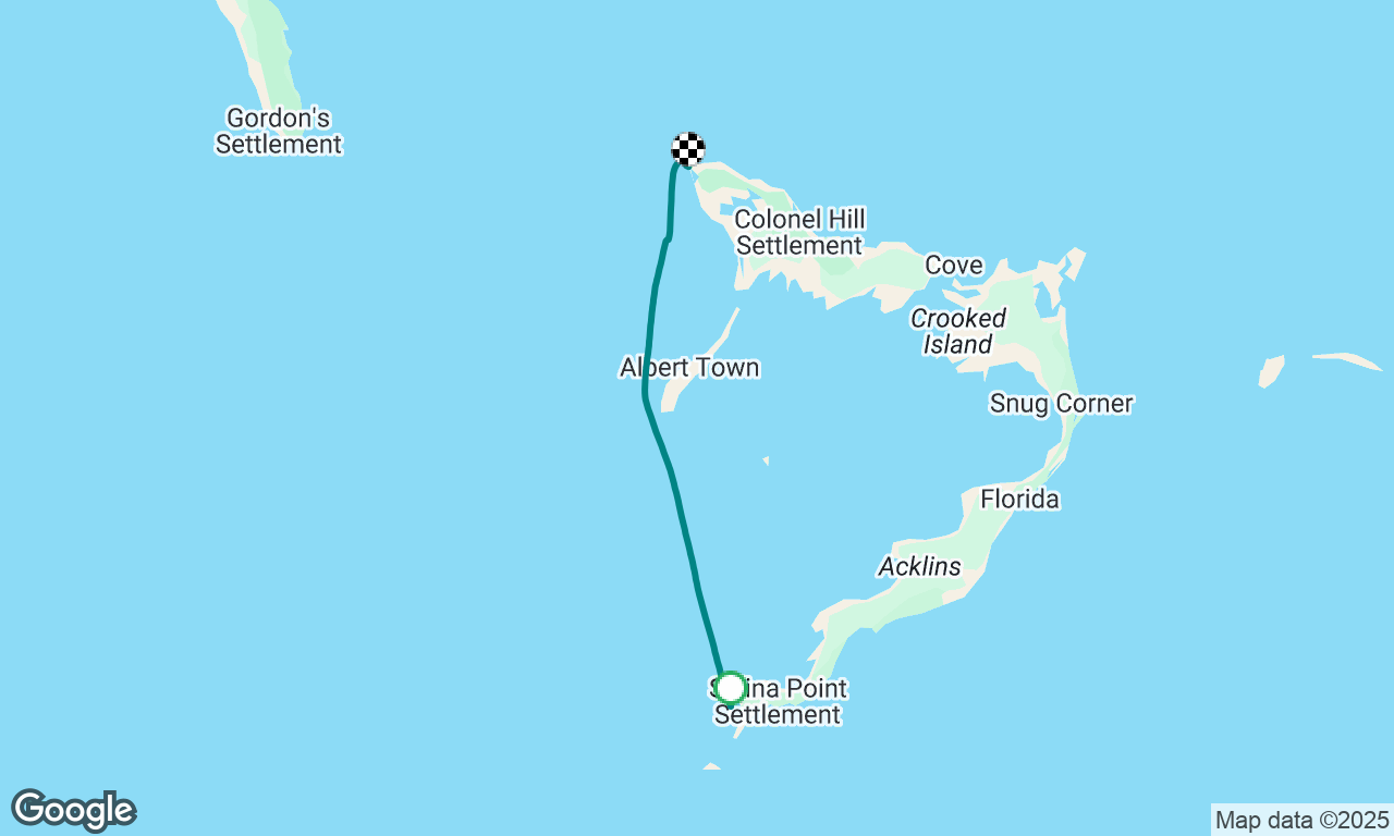 Acklin Island to Crooked Island marina