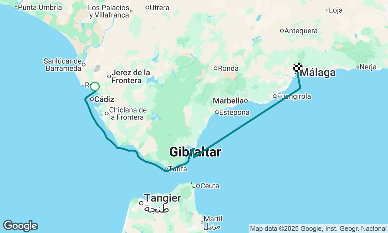 Cádiz to Malaga