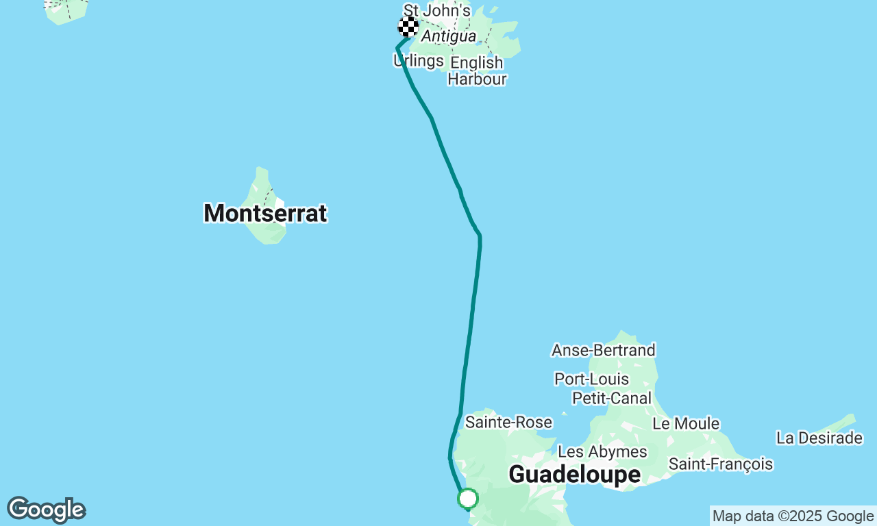 Guadeloupe to Antigua 