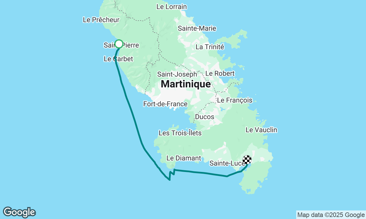Martinique : St Pierre to Le Marin