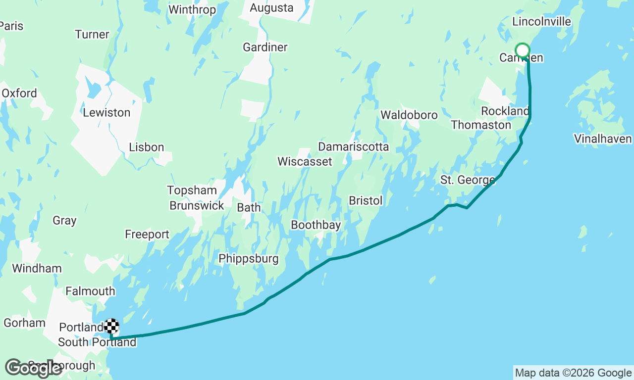 Camden to Peaks Island