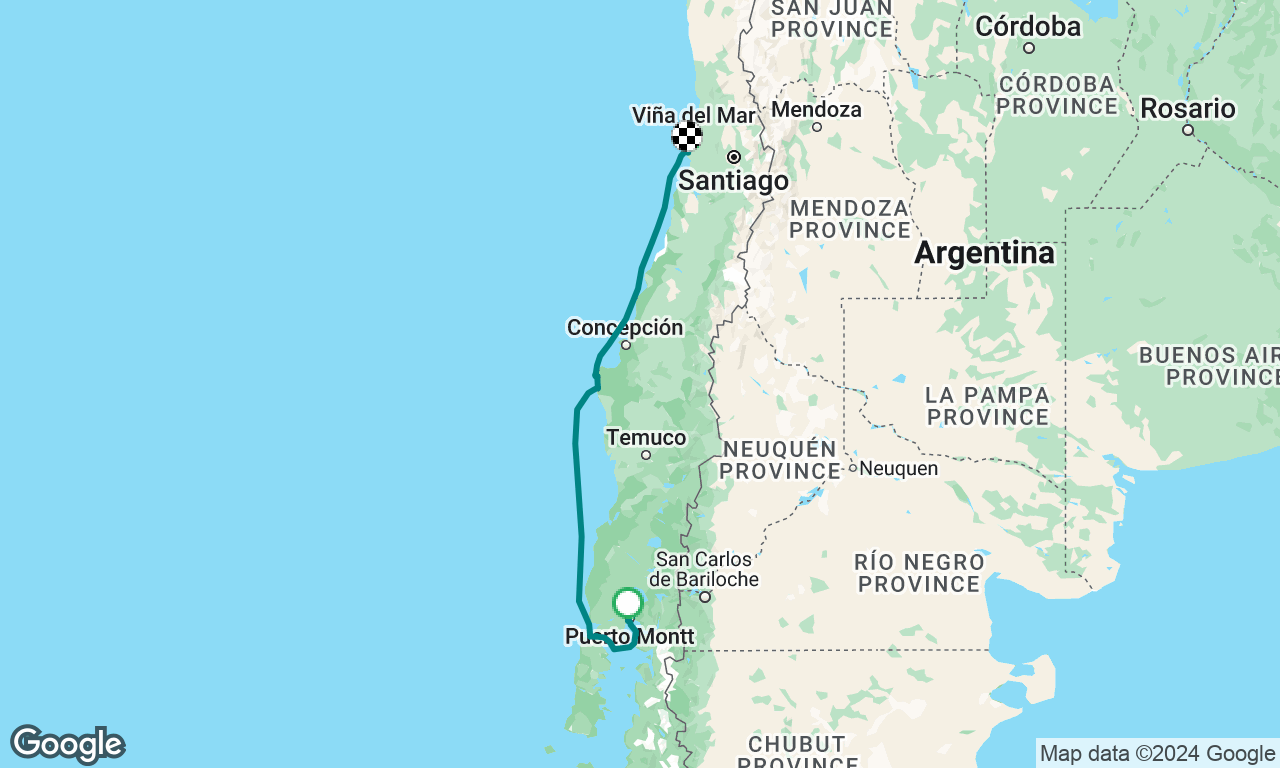 Puerto Montt to Algarrobo