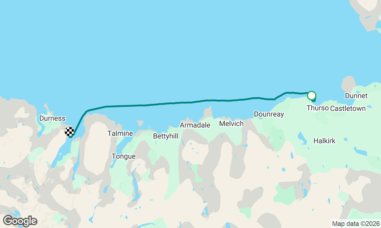 Scrabster to Loch Sian