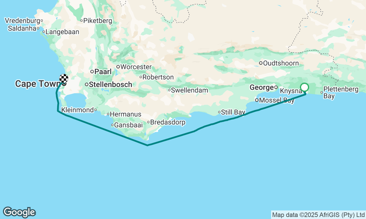 Knysna to Cape Town