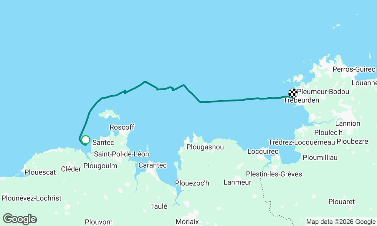 Ile de Siec to Trebeurden