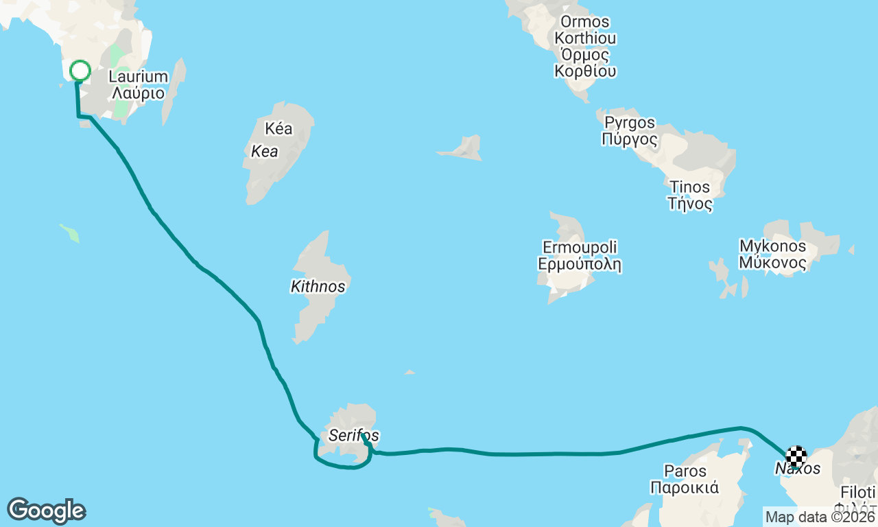 Von Annavissou Bay nach Naxxos