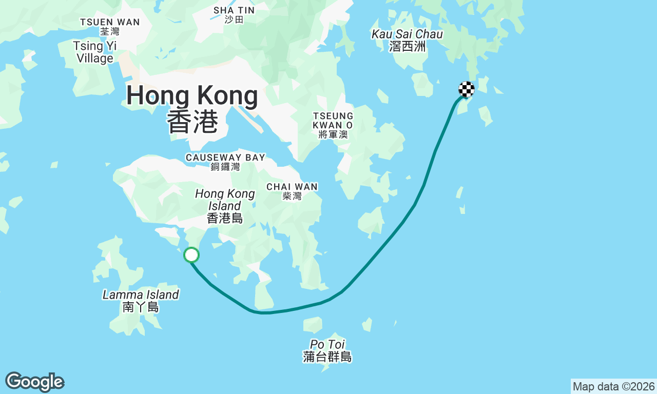 Solo sail to bluff