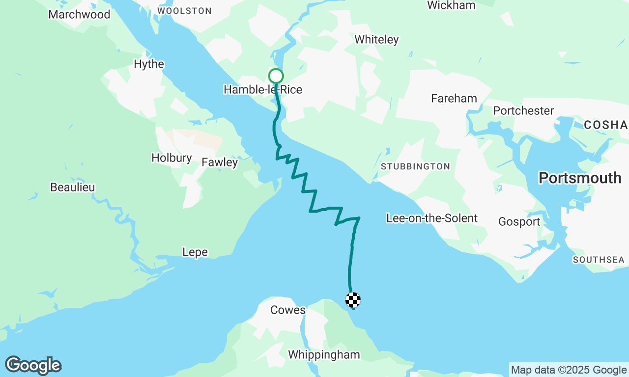 Hamble to Osborne Bay