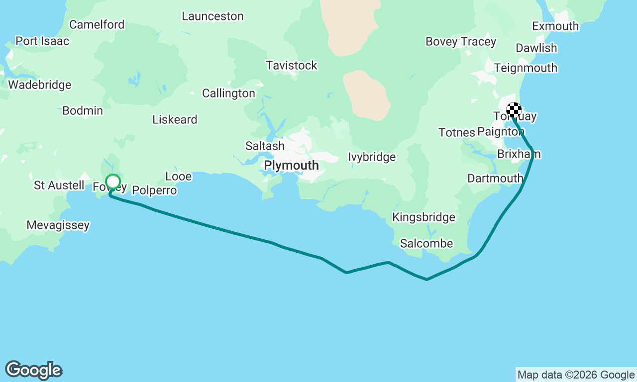 Fowey to Torquay