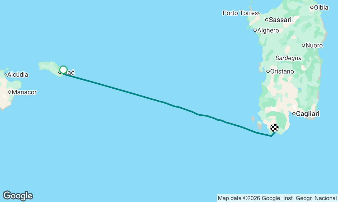 Menorca to Sardinia 