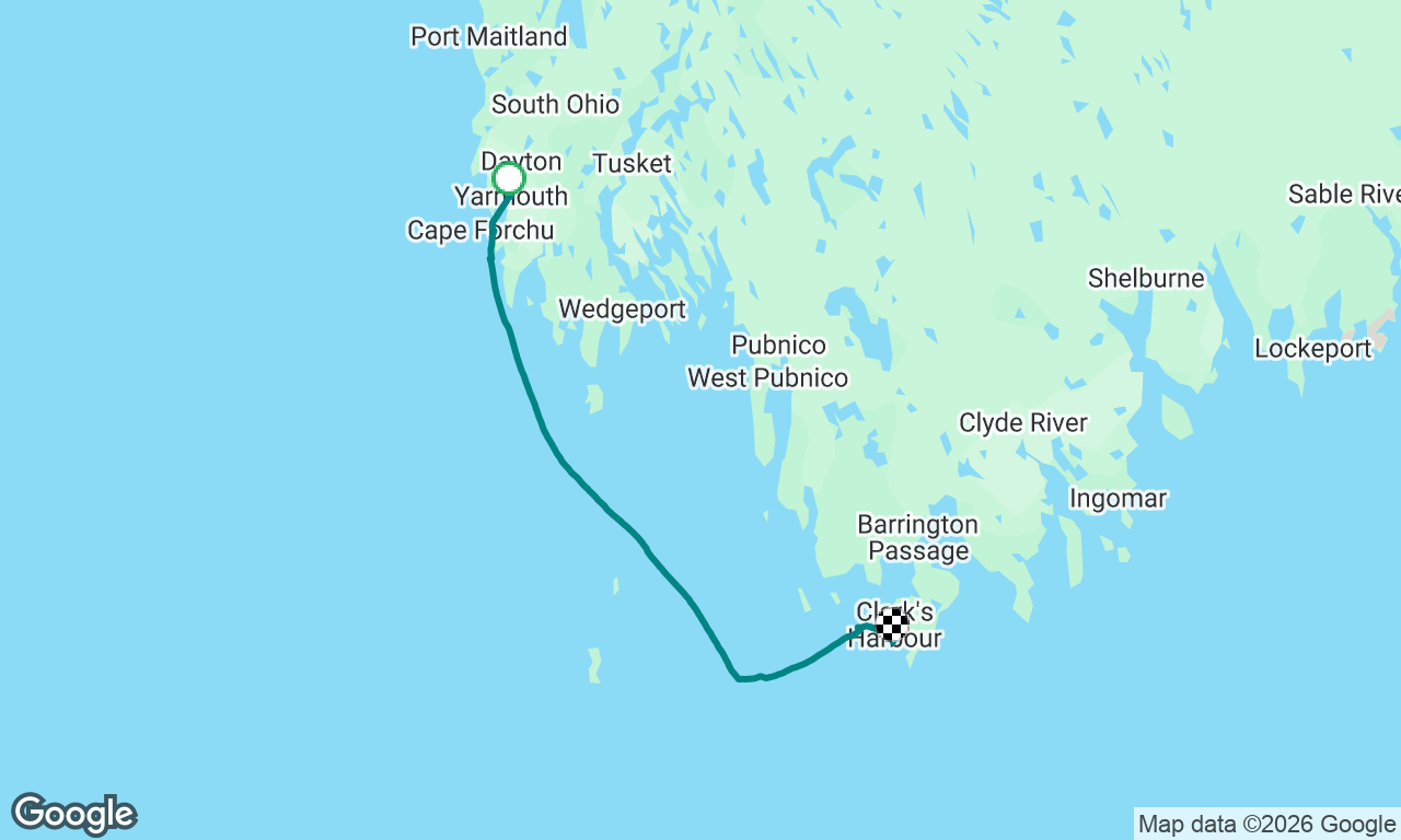 Yarmouth to Clarks Harbor