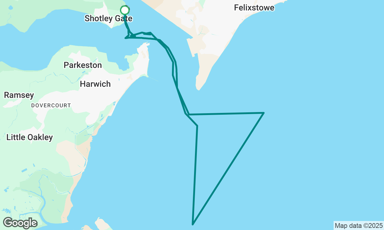 Night sail to Stone Banks