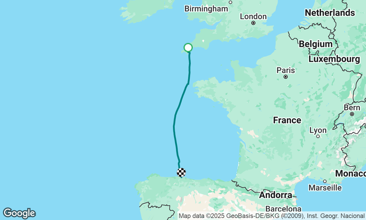 First crossing was biscay! 