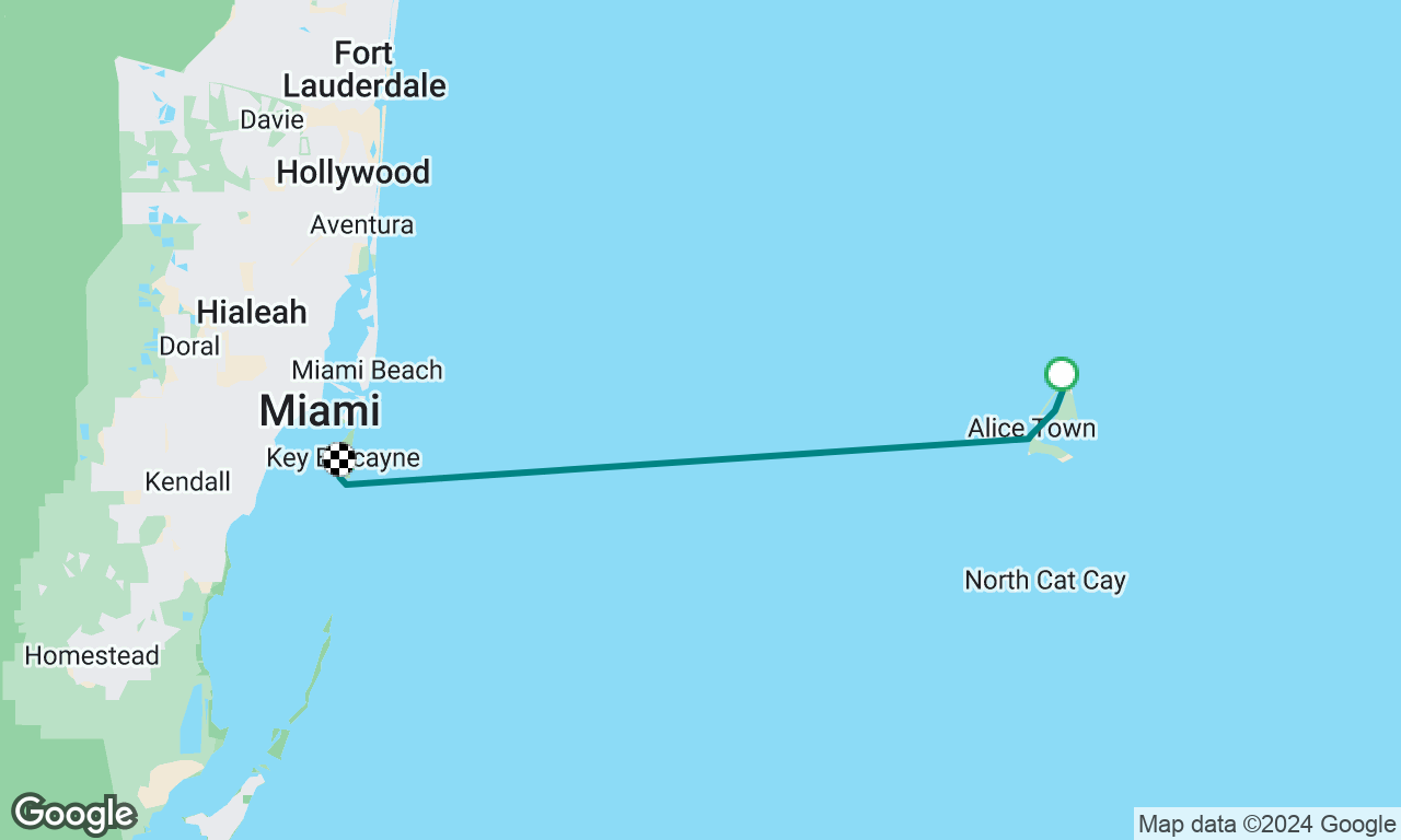 Passage from Bimini to Miami