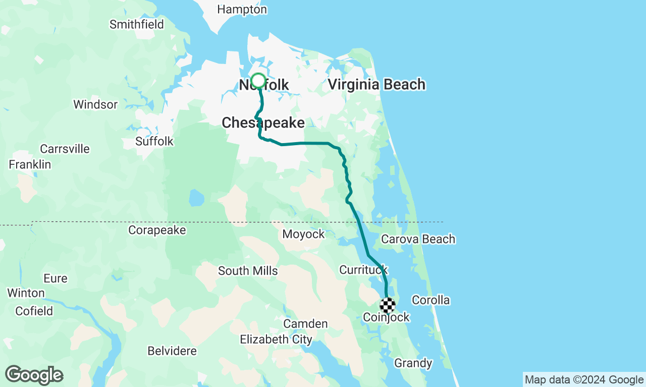 First 50 miles of the ICW to Coinjock Marina, NC