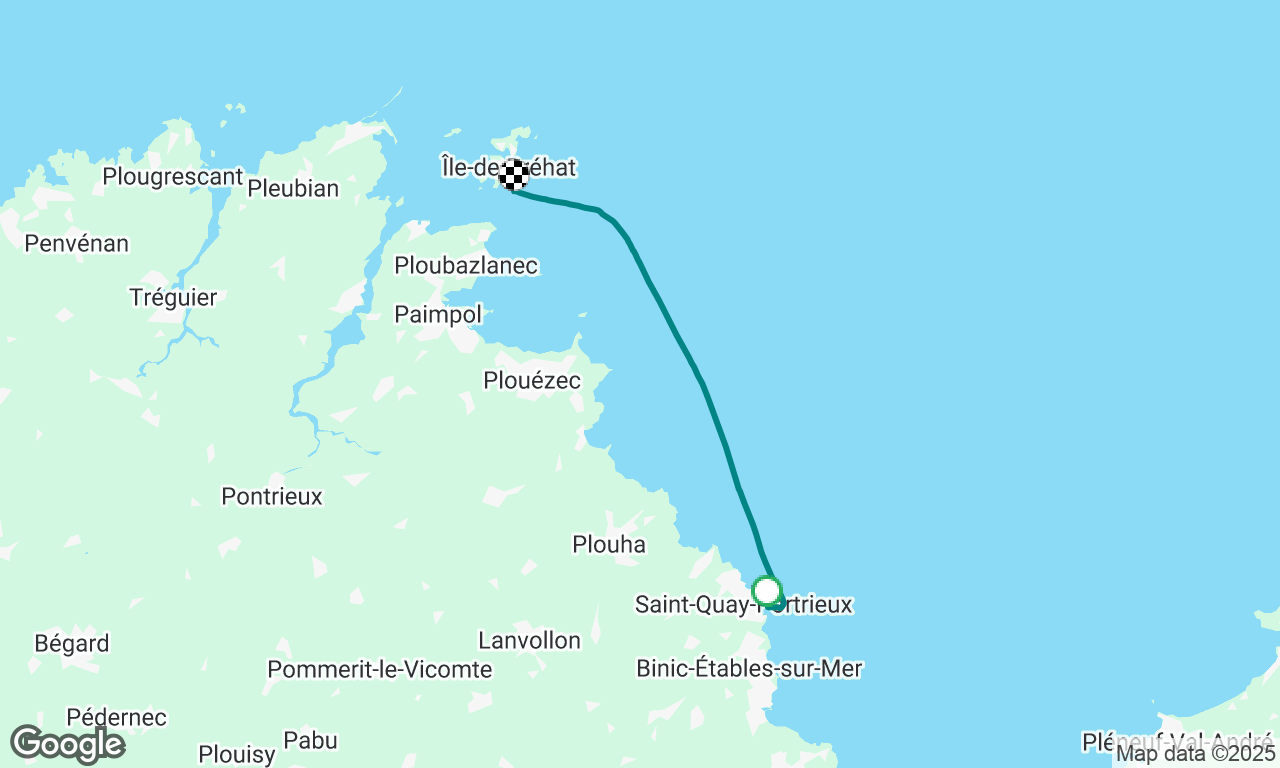 St Quay to Ile De Brehat - La Chambre Anchorage 