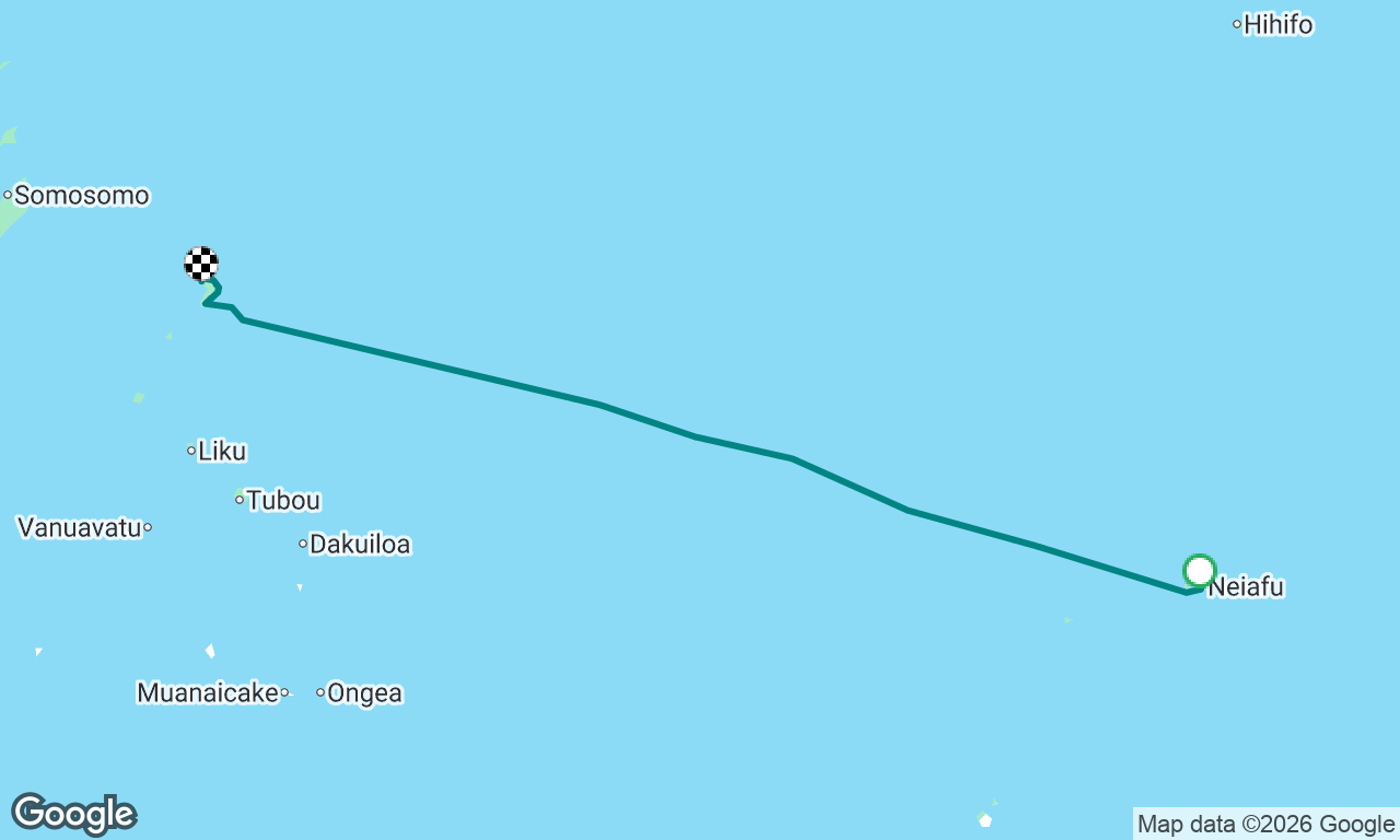 Tonga to Fiji (Vanua Balava)