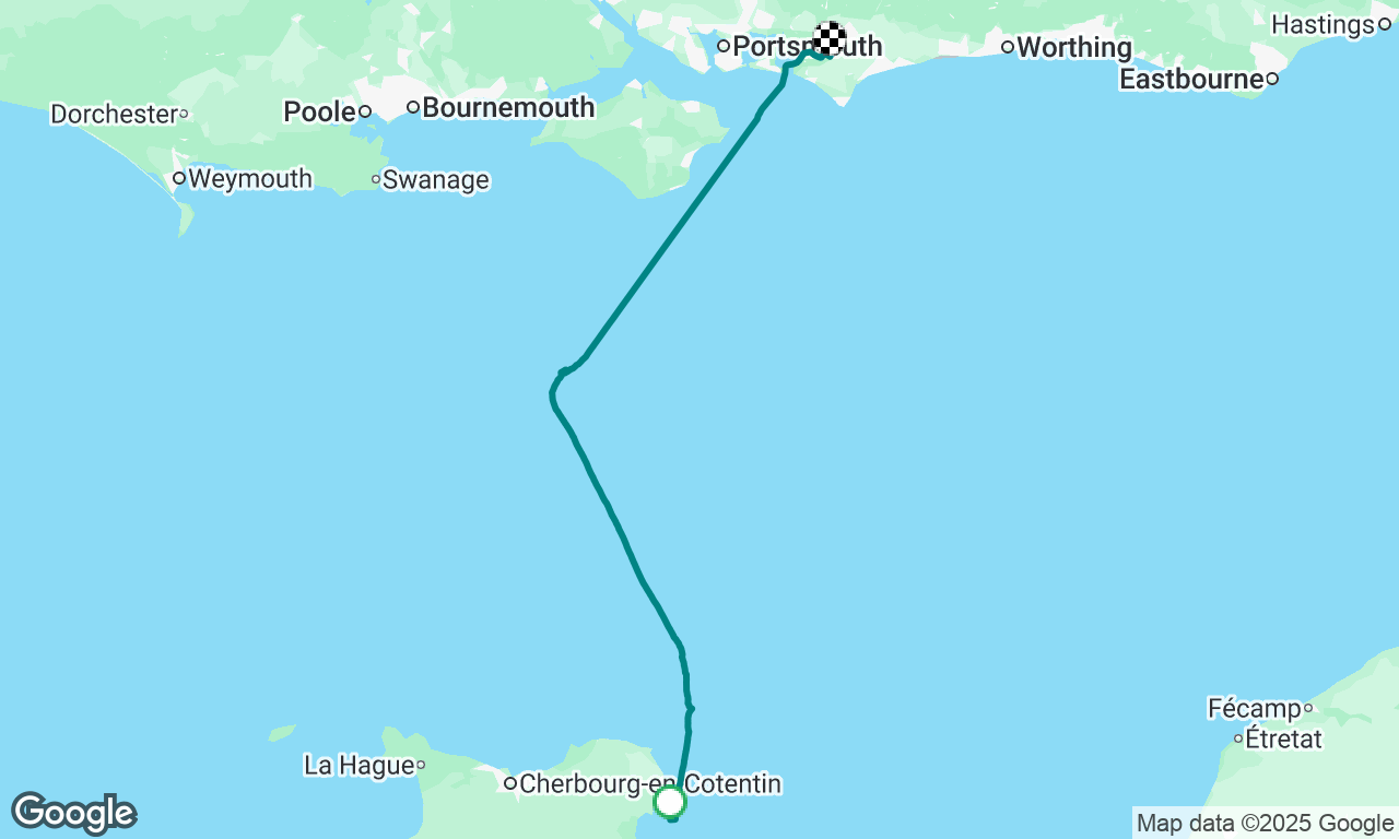 Saint Vaast la Hougue to Chichester