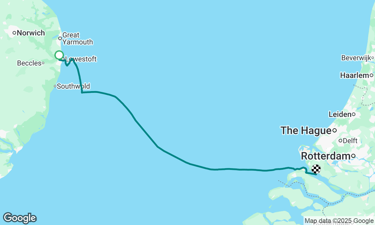 Lowestoft to Hellevoetsluis