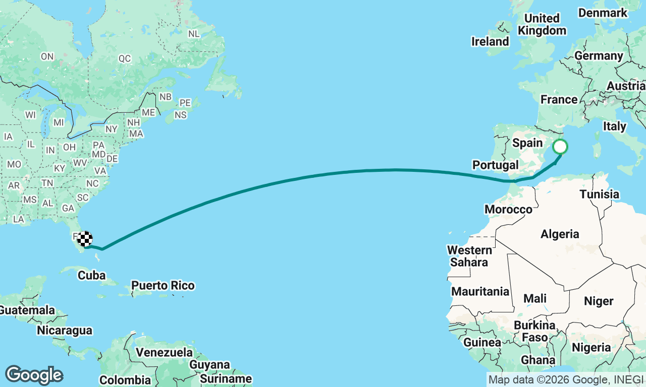 Palma to Fort Lauderdale - Sep 18, 2026