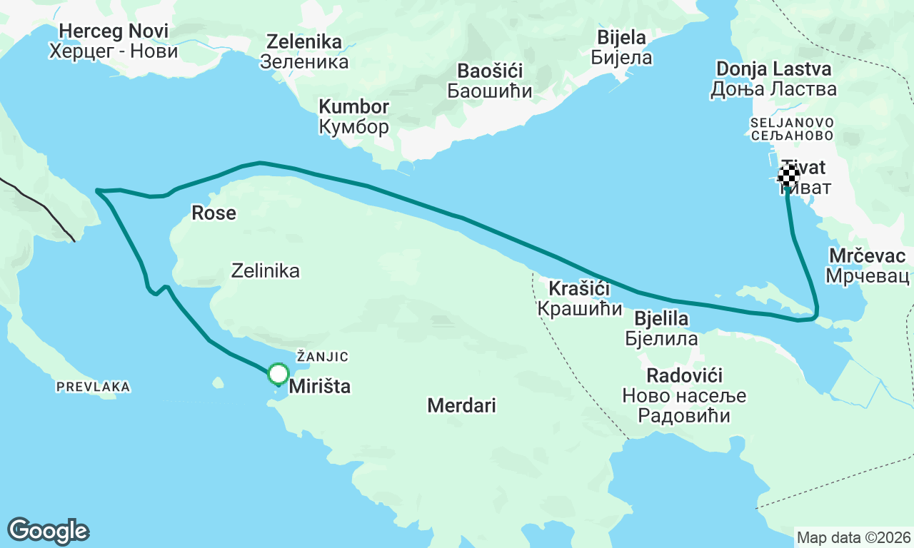 Return to Tivat via Lustica