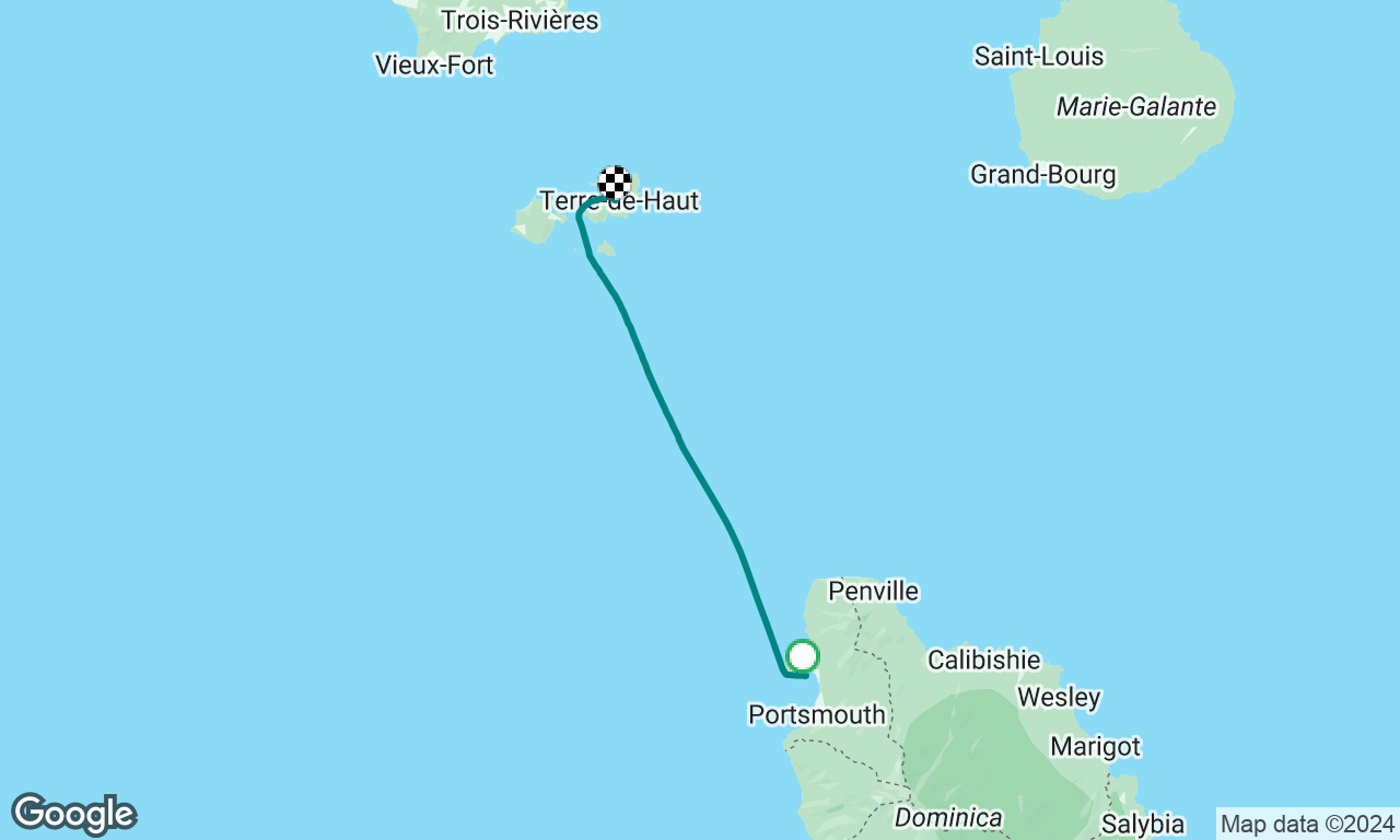 Dominica to Isle de Saintes, Guadeloupe