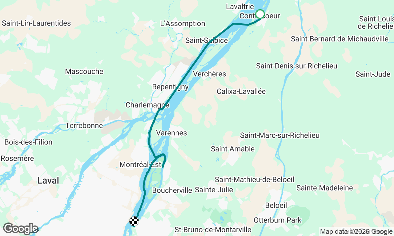 Contrecoeur -> Longueuil