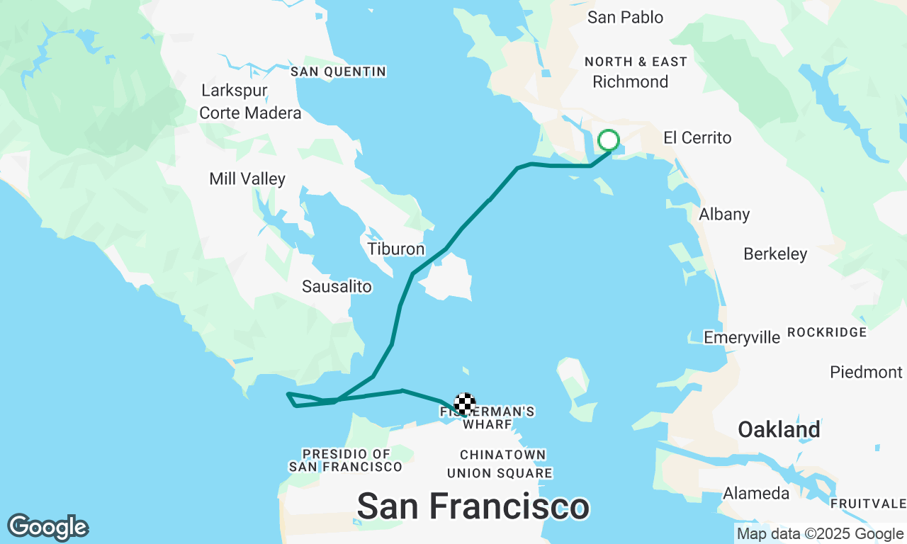 Richmond - Aquatic Park, test sail