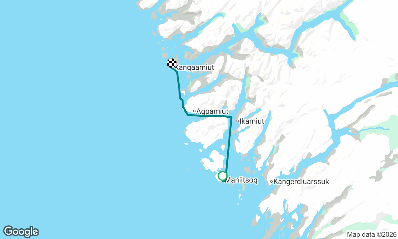 Maniitsoq to Kangaamiut